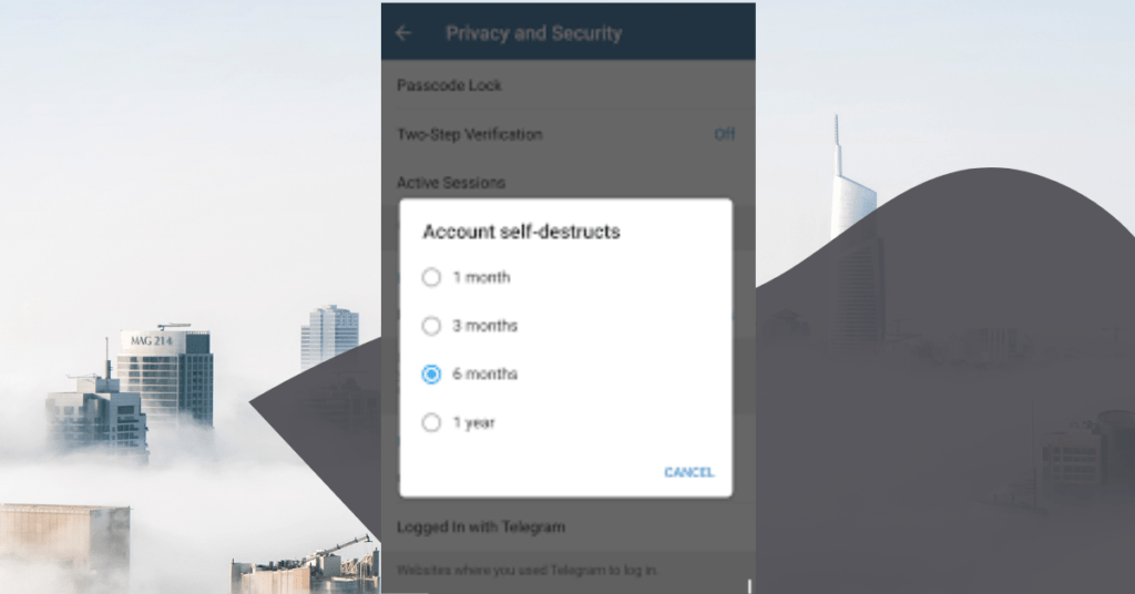 telegram Account Self-Destruction